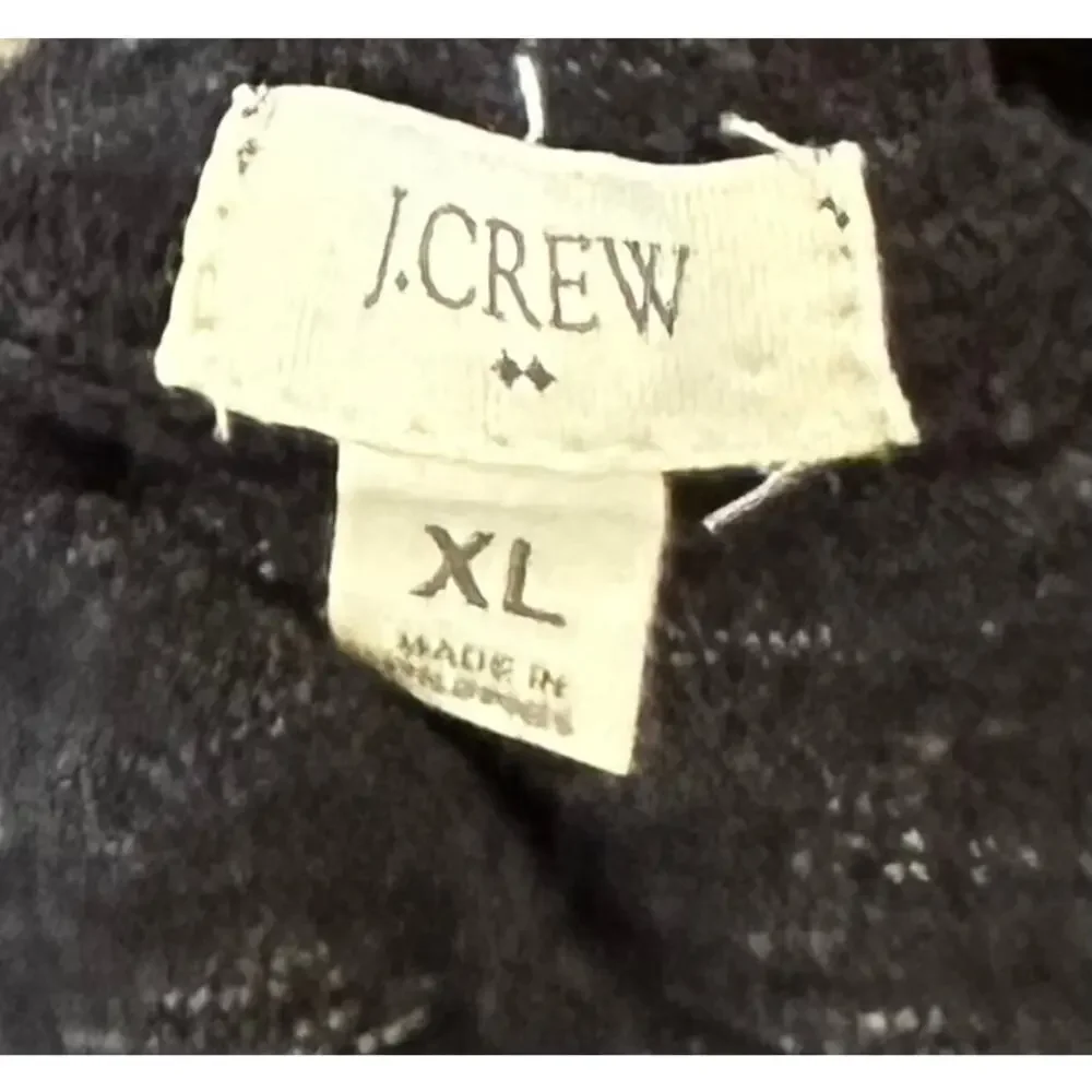 J. Crew Wool Blend Heathered Top Gray Size XL